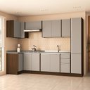 Ver imagem 1 de Cozinha Completa 7 Módulos 13 Portas 3 Gavetas Sem Tampo Campanele