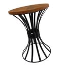 Ver imagem 4 de Banco cinta mesa de apoio ferro madeira de lei artesanato mineiro