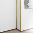 Ver imagem 4 de Kit 3 Cantoneira Metalizada Auto Colante Dourado Pvc 15mm Decoração de Móveis e Parede 15m
