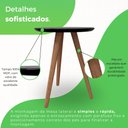 Ver imagem 4 de Mesa Lateral 100% MDF 50cm Esmeralda Athenas Preto