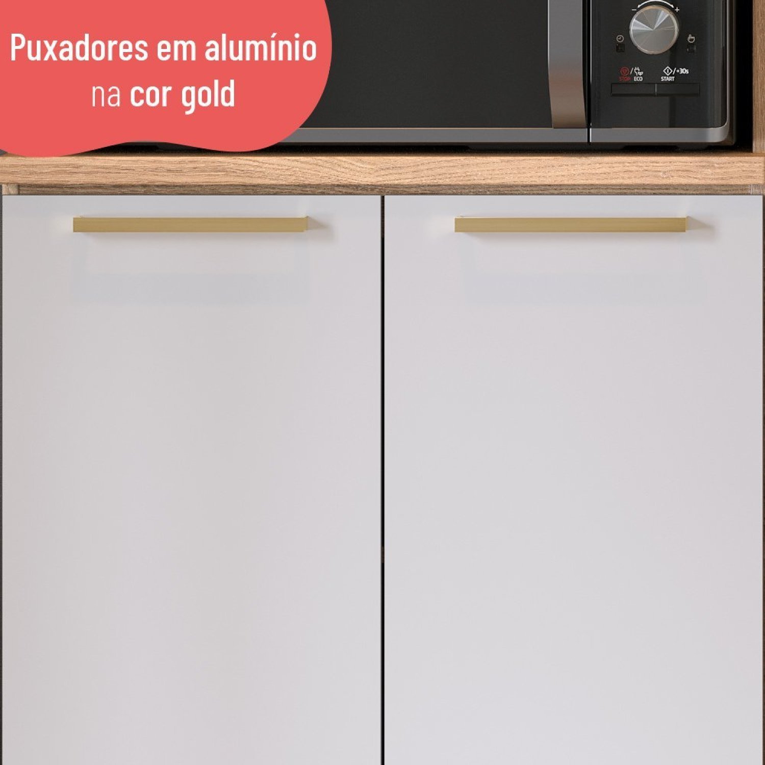 Paneleiro 70cm para Micro 4 Portas Avelã  - 8