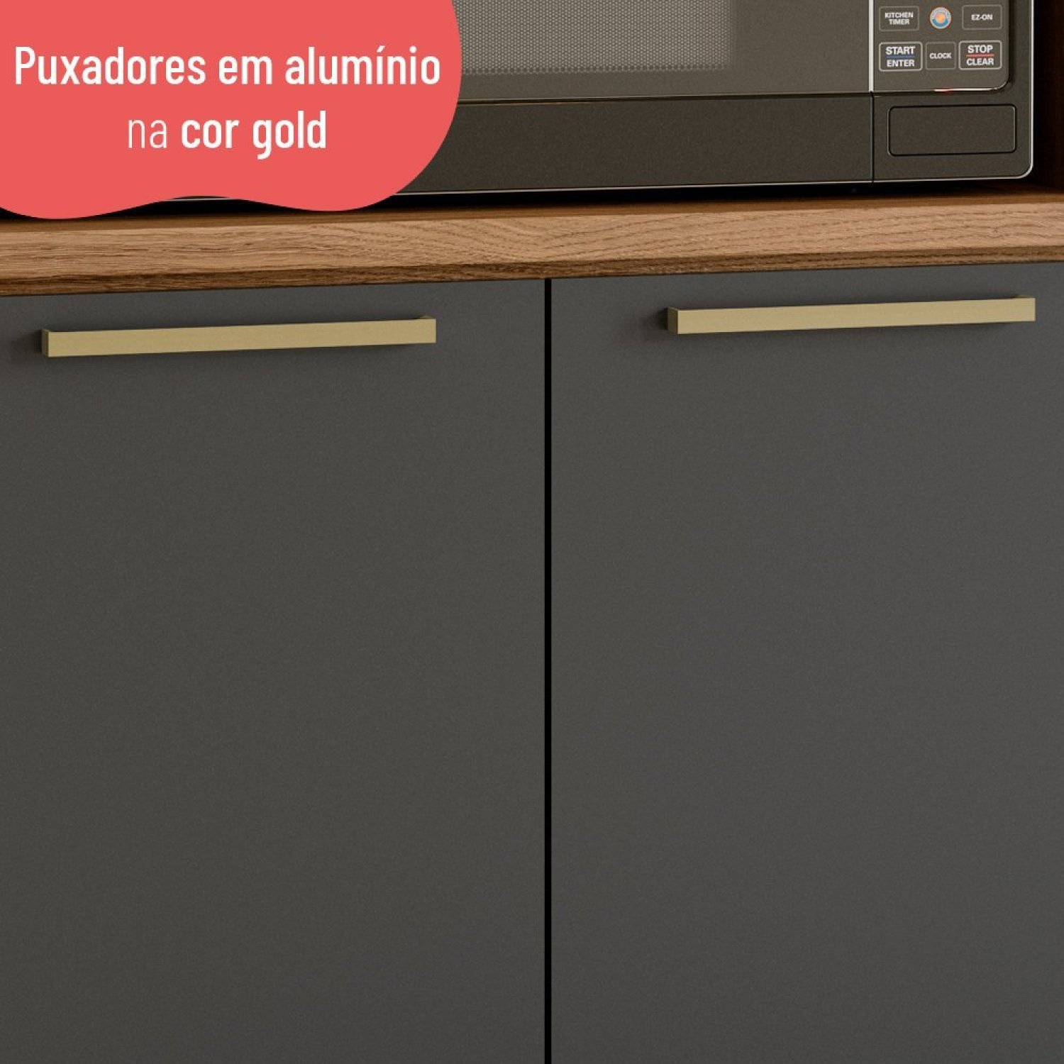 Paneleiro 70cm para Micro 4 Portas Avelã  - 8