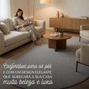 Ver imagem 3 de Tapete Veneza Orgânico 2.40x3.00 Sala Escritório Quarto Antiderrapante:Cinza