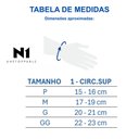 Ver imagem 3 de N1 Sport Munhequeira Cinza N1 Sport Tam g Linha Training 60114