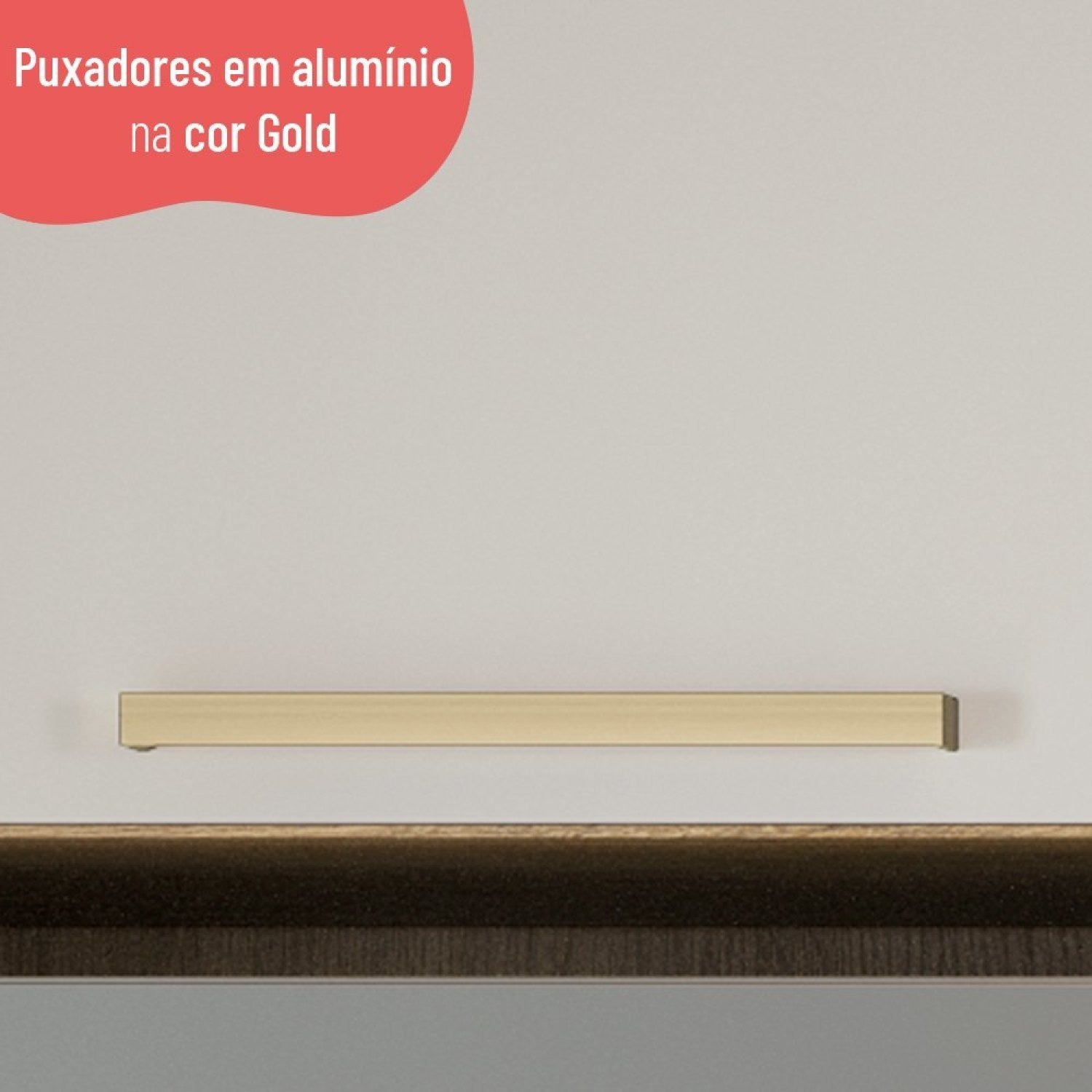 Armário Aéreo 80cm 1 Porta Basculante Avelã  - 6