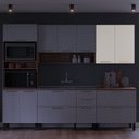 Ver imagem 3 de Armário Aéreo 80cm 2 Portas Avelã 