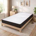 Ver imagem 1 de Colchão Solteiro Espuma D45 Bordado 188x88x17cm Antialérgico