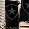 Toalha de Banho Buettner Jacquard Barra Bordada Veludo Futebol Botafogo 70cmx140m Preto - 3