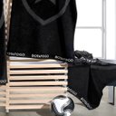 Ver imagem 4 de Toalha de Banho Buettner Jacquard Barra Bordada Veludo Futebol Botafogo 70cmx140m Preto