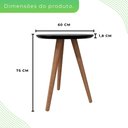 Ver imagem 6 de Mesa Lateral 100% MDF 60cm Esmeralda Athenas Preto