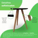 Ver imagem 3 de Mesa Lateral 100% MDF 60cm Esmeralda Athenas Preto
