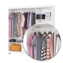 Ver imagem 7 de Guarda-Roupa 6 Portas 2 Gavetas com Espelho e Pés Aurora Branco