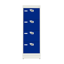 Ver imagem 2 de Armário Gaveteiro de Aço para Arquivos 4 Gavetas - Nk 1723 Nilko Armários Branco Puxador