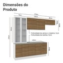 Ver imagem 4 de Armário de Cozinha Completa 270cm Branco/rustic Stella Madesa 11