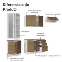 Ver imagem 5 de Armário de Cozinha Completa 270cm Branco/rustic Stella Madesa 11