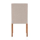 Ver imagem 7 de Conjunto Mesa de Jantar Dinant Vidro Preto e Base Amêndoa + Cadeiras Andenne Encosto Estofado -