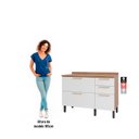 Ver imagem 5 de Balcão de Cozinha 120cm com Tampo 3 Portas 2 Gavetas Avelã 