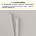 Ver imagem 7 de Guarda Roupa Infantil 4 Portas 2 Gavetas 133cm Harmonia Yescasa Branco/Neve