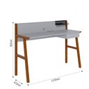 Ver imagem 4 de ESCRIVANINHA OFFICE INDUSTRIAL RETRO PARA QUARTO ESCRITORIO CINZA