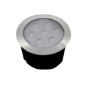 Ver imagem 1 de Balizador de Piso Led Redondo Embutir 7w 3000k Branco Quente Bivolt Preto