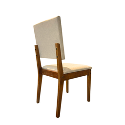 Conjunto Cadeiras Linho Milão Estofada Bege Cosinha Jantar - 8