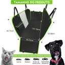 Ver imagem 2 de Capa Protetora Banco Traseiro Pet Cães Gatos Passagem Cinto