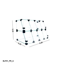 Baleiro Preto De Vidro Piramide  - 0,50 x 0,30 x 0,25m - 4
