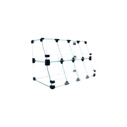 Baleiro Preto De Vidro Piramide  - 0,50 x 0,30 x 0,25m - 3