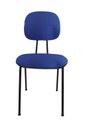 Ver imagem 5 de Cadeira Fixa Secretaria Bolt Maiart M-3000-F478 Tecido J.Serrano Azul