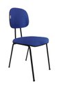 Ver imagem 4 de Cadeira Fixa Secretaria Bolt Maiart M-3000-F478 Tecido J.Serrano Azul