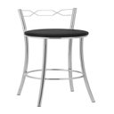 Ver imagem 2 de Kit 2 Banquetas 91cm Alicante Cinza/Cromado/Preto