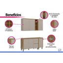 Ver imagem 5 de Kit Cozinha 4 Peças 6 Portas Allure CZ696 Gris Linea