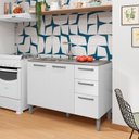 Ver imagem 1 de Balcão 120cm 3 Portas 2 Gavetas Versalhes