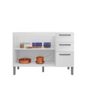 Ver imagem 2 de Balcão 120cm 3 Portas 2 Gavetas Versalhes