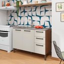 Ver imagem 1 de Balcão 120cm 3 Portas 2 Gavetas Versalhes