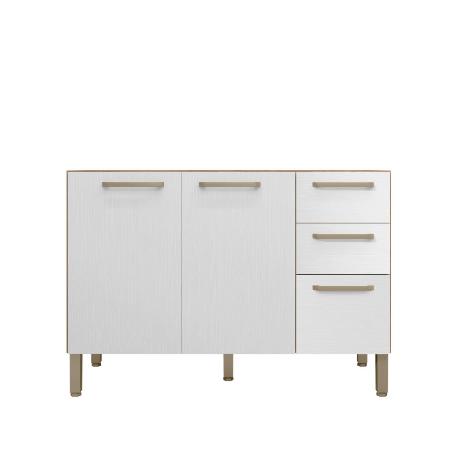 Balcão 120cm 3 Portas 2 Gavetas Versalhes - 3