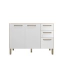 Ver imagem 3 de Balcão 120cm 3 Portas 2 Gavetas Versalhes