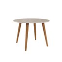 Ver imagem 2 de Conjunto Sala de Jantar Dani com 4 Cadeiras 110cm Maia Marrom/Madeira/Offwhite/Natutal/Gengibre