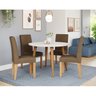 Conjunto Sala de Jantar Dani com 4 Cadeiras 110cm Maia - 1
