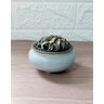 Incensario Turíbulo Metal Porcelana 10 Cm Defumador Cinza - 4