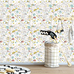 Papel de Parede Adesivo Cidade Pistas Carros e Onibus 9m - 5