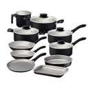 Ver imagem 1 de Jogo de Panelas Tramontina Linz 10 Peças em Alumínio Antiaderente Starflon Max Preto