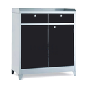 Ver imagem 1 de Armário De Aço P/ Ferramenta Ferramenteiro Duplo C/ Chave Preto