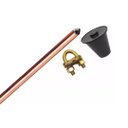 Ver imagem 1 de Kit 1 Haste 5/8x2,4m + 1 Conector Terra Gtdu + 1 Caixa
