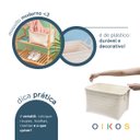 Ver imagem 4 de Cesto Organizador Retangular 40cm com Alças de Plástico - Oikos