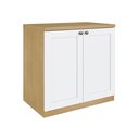 Ver imagem 2 de Armário para Escritório Baixo 2 Portas Branco 100% MDF