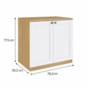 Ver imagem 3 de Armário para Escritório Baixo 2 Portas 100% MDF 