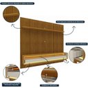 Ver imagem 5 de Rack com Painel para TV até 85 Polegadas 3 Gavetas com LED e Pés Requinte Clean 