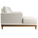 Ver imagem 6 de Sofá Living 200cm 3 Lugares com Chaise Esquerdo Kayrós D05 Linho Cru - Mpozenato