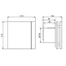 Exaustor para Banheiro Mod: Silent-200CRZ Design C/Timer S&P - 110V - 5